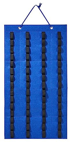 Hanging Storage Organizer for 1/64 Diecast Model Car Display Case Neatly Display Hold up 60 Toy Cars for Bedroom Kids Room Livingroom, blue