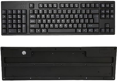 BOLORAMO Teclado para Zurdos, Plug and Play, Micro USB, Alivio de Fatiga, ABS Duradero, 109 Teclas, Teclado de Escritorio, Diseño Ergonómico para la Escuela