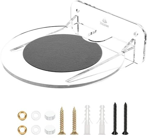 Kompatibel mit Apple HomePod 1 / HomePod 2 Halter Wandhalterung Ständer Halterung Zubehör mit integriertem Kabelmanagement,Lautsprecher Zubehör Rack(Apple HomePod 1/HomePod 2,Transparent) 2 PCS