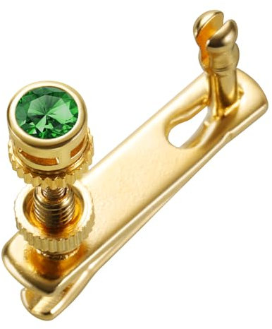 FineTuners de violín de circonita rosa para violín 4/4-3/4, metal inoxidable, chapado en cobre, antioxidante, 1 ajustador de cuerda (verde)