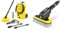 Bundle of Kärcher K 3 Classic Home Pressure Washer + Kärcher WB 7 Plus 3-in-1 Corded Electric Wash Brush, 3 Functions: Foam Jet, High-Pressure Flat Spray Nozzle, Soft Brush