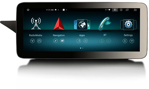 Erisin 12,3 Pulgadas Android 14 Radio Coche Bluetooth Navegador GPS para Mercedes Clase E W212 S212 2009-2012 NTG 4.0 Soporta CarPlay Android Auto Dab+ DSP Estéreo WiFi 4G Canbus 8-Core 8GB+128GB