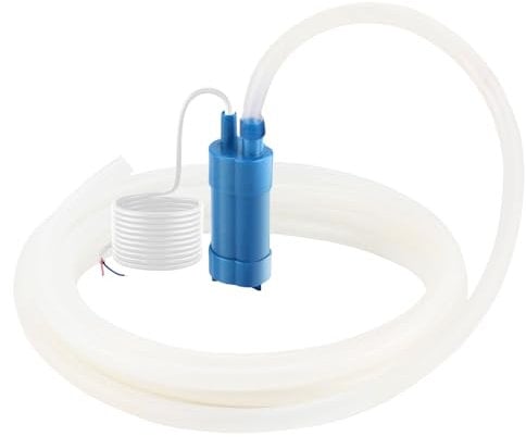 Pompa ad Acqua Sommergibile 12V 600L/H, Pompa Ultra Silenziosa con Tubo in Silicone da 5 m, per Roulotte, Camper, Yacht, Barca ecc.