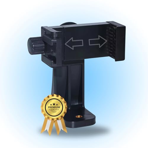 TronicXL 360° Smartphone Stativ Adapter Halterung mit Kaltschuh ColdShoe Hotshoe Halterung kompatibel mit Apple iPhone Handy Smartphones Kamerastativ Halter Tripod Mount Blitzschuh