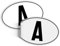Finest Folia Länderkennzeichen Aufkleber 2er Set nach DIN Norm 17,5x11,5cm Kennzeichen Sticker für Auto LKW Wohnmobil wetterfest selbstklebend R226 (30 Österreich, Aufkleber)
