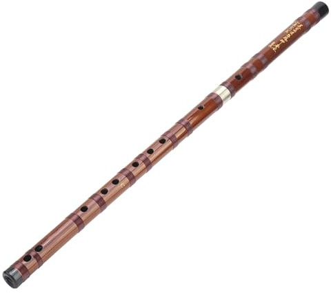 Chinese Bamboo Flute, Handcrafted C Key Dizi, Traditional Bamboo Flute with Storage Box, Ethical Bamboo Material for Beginners, Professional Use, Practice, Music Lessons, Grade Examination