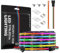 SEZO 24V FCOB COB WS2811 IC RGB LED Streifen Strip Lichtleiste 5M 2880LEDs Hohe Dichte Licht Pixel Traumfarbe LED Band, Breite 10mm IP30 Nicht Wasserdicht PCB Schwarz für Home Party DIY