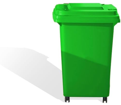 WENNEWU Vert,240L, Poubelle D'extérieur, Poubelle À roulettes avec Couvercle, Poubelle Commerciale Résidentielle, pour Utilisation en Extérieur dans Le Jardin, Le Garage Ou La Terrasse