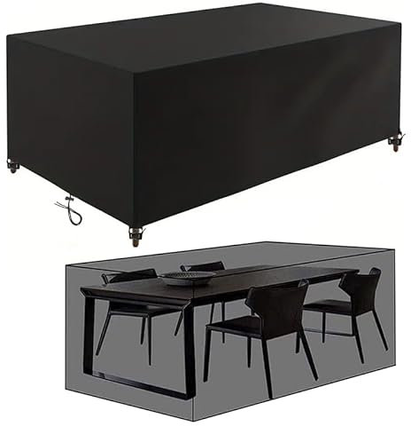 Wasserdichte, robuste 420D-Oxford-Gewebe, quadratisch, für Gartenmöbel, Kälteschutz, winddicht, UV-Schutz, 90 x 60 x 55 cm (L x B x H), Outdoor-Rattan-Ecksofa-Abdeckung
