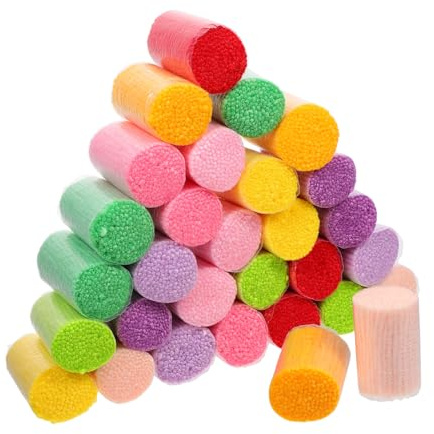 GRADENEVE 30stücke Handarbeitsgarn Acrylgarn Häkelstrickwolle Garnrolle Für Stricken Häkeln Bastelprojekte Mit Leuchtenden Farben Und Satten Farben Für Akzentarbeiten Und