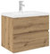 vidaXL Meuble lavabo avec Bassin et Robinet intégrés chêne Artisanal, Armoire lavabo de Salle de Bain, Meuble de Salle de Bain, Meuble de Rangement sous lavabo