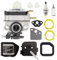 753-06258A Vergaser-Tune-Up-Kit für Ryobi RY252CS RY253SS RY251PH RY254BC MTD 753-06258 2 Zyklus 25cc Gas Craftsman Grubber Rasentrimmer Motorsense # 307160001 316299372 3 167733 800 Stück