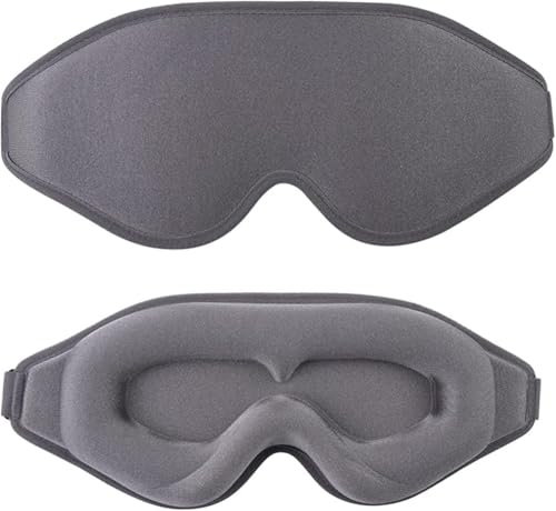 Ortorex 3D-Schlafmaske aus Memory-Schaumstoff (grau)