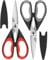 Heavy Duty Kitchen Scissors, 2Pack Sharp Kitchen Shears Multipurpose Utility Stainless Steel Scissor Cooking Shears for Chicken Poultry Fish Meat Vegetables Herbs Flowers BBQ