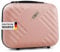 Xonic® Design Kosmetikkoffer aus ABS Hartschale – Robustes Beautycase als Handgepäck - Kosmetiktasche für Reisen – leicht & stabil (Pastell Rosa)
