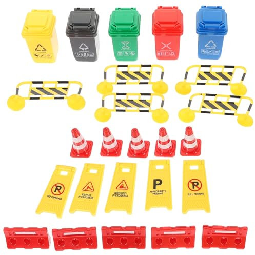 ibasenice Coni Stradali Educativi per Bambini E Bambine Set da Gioco per Bambini E Bambine Giocattolo Didattico per Bambini E Bambine
