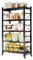 CQCCQ No Installation Required for Foldable Storage Racks,Microwave Oven and Pot Racks,Movable Trolleys,Suitable for Living Room Bathroom(70x36x162cm)