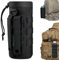 Molle Flaschenhalter, Flaschenhalter Rucksack, Haltbares Militär Trinkflasche Beutel mit Kordelzug Wasserflaschentasche für Outdoor-Wandern, Jagd, Camping-Training,1000d-Nylon