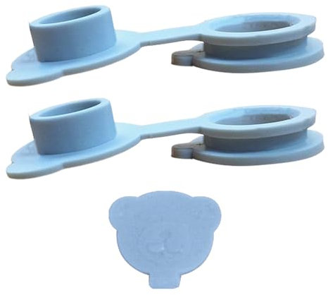 Silikon-Abflussstopfen – 2 verformungsbeständige Silikon-Abflussschutz | Bärenförmiges Design Badezimmer Badewanne Wasserstopfen | Abflussstopfen geeignet für Baby-Badewannen, mehrere Wannen und