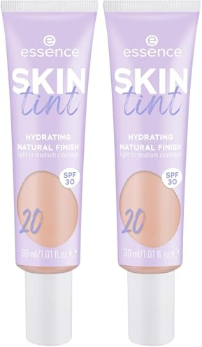 ESSENCE SKIN TINT CREMA HIDRATANTE CON COLOR 20 (Paquete de 2)