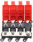 Kissmii Bloc de Distribution Triphasé 3 Voies 200A avec Fusible à Boulon pour Alimentation de Voiture, Camion et Camping-Car