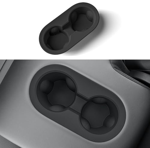 Silicone Rear Water Bottle Holder for Tesla Model Y Juniper 2025 2026 | Rear Cup Holder Fit for Tesla Model Y Juniper 2025 2026, Food Grade Rear Seat Drink Holder, Car Cup Holder Insert