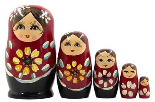 Genérico Muñecas Rusas para Adultos,Muñecas Rusas de Nesting Hechas a Mano - Escultura de Madera Pintada a Mano Decoración para Hogar Dormitorio Infantil Chimenea