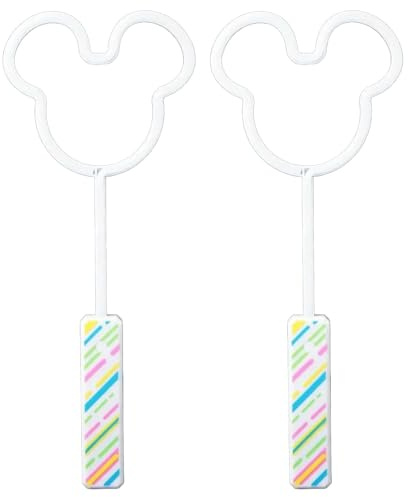 DIOXSTAR Light Up Neon Wand - Mickey Shaped, Battery Operated, Easy To Use, Dazzling LED Light, Promote Motor Skills, Perfect For Disney Fans, Parties, Unique Decoration (2PCS)