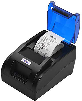 Domary Tragbarer 58-mm-Thermo-Bondrucker mit BT- und USB-Schnittstelle Hochgeschwindigkeits-Bill Ticket Klarer Druck mit ESC/POS-Befehlen für Supermarket Store Shop Business Support für Windows //