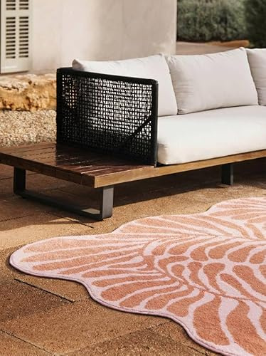 RugVista Passionata, Teppich, 80 x 200 cm, Niedriger Stapel, Nur Handwäsche, Oeko_tex_100, Dunkel Rosa /