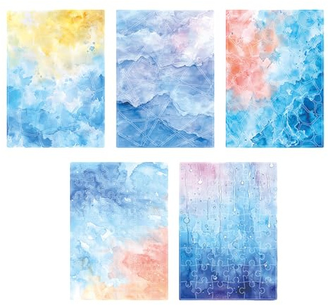 5 adesivo in carta per acquerello adesivo estetico scrapbooking per album fotografico diario adesivo per custodia del telefono