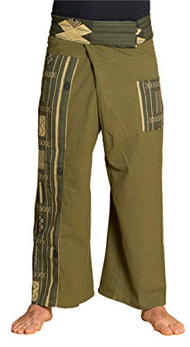 PANASIAM Fisherman Pants Beam, Olive-Green, L