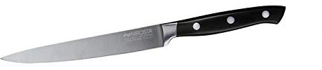NIROSTA Couteau Universel Trinity 25 cm - Acier Inoxydable de qualité supérieure - Couteau Tranchant de qualité Professionnelle pour Fruits, légumes, etc. - Lame Taper aiguisée à la Main - Manche