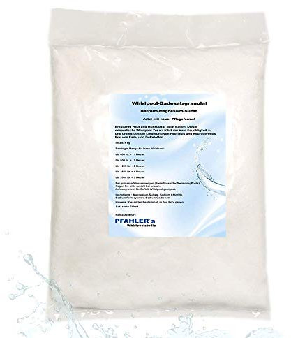 Whirlpool Salz Badesalz-Granulat Badesalz für Whirlpool Swim Spa Pool Badesalzgranulat 4Kg Magnesium-Sulfat