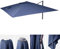Mendler Revêtement pour Parasol de Luxe HWC-A96, revêtement de Remplacement, 3x4m (Ø5m) Polyester 3,5kg - Bleu