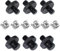 Juego de 12 Adaptadores de Tornillos de Cámara para Soporte de Cámara, Monópode, Rótula, Soporte de Iluminación