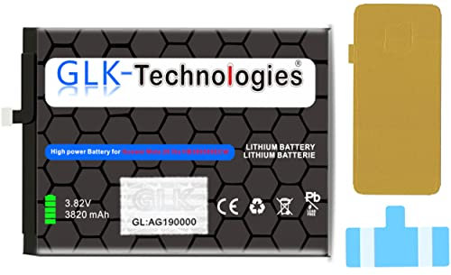 High Power Ersatzakku für Huawei Mate 20 Lite Honor View 10 HB436486ECW Original GLK-Technologies Battery | accu | 3820 mAh Akku | inkl. 2 Klebestreifen