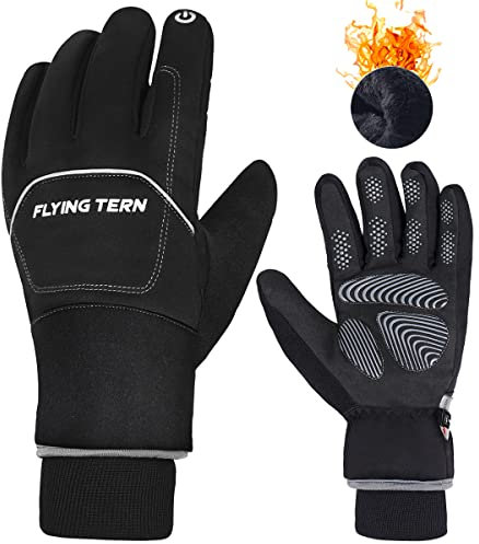 Winterhandschuhe Herren,Wasserdicht Ski Handschuhe | Winter Fahrradhandschuhe Warm Damen,3M Thinsulate Winter Touch Screen Unisex Sporthandschuhe,Handschuhe Outdoor Anti-Rutsch Full Finger Handschuhe für Laufen, Fahren, Radfahren
