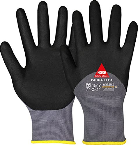 PADUA FLEX, Montagehandschuh aus Nylon/Nitrilschaum Gr. 6-11, Kat. II, EN 388, OEKO-TEX 6 50 Paar