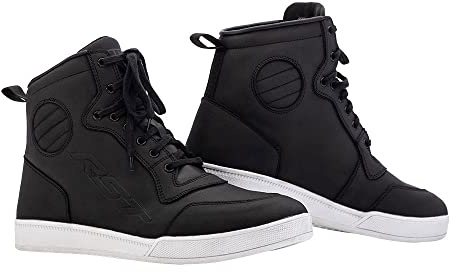 RST HiTop Urban Moto CE Ladies Leather Waterproof Motorcycle Boots Sneakers - Black (uk_footwear_size_system, adult, women, numeric, medium, numeric_6)