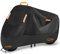 Motorroller Abdeckung Outdoor Indoor Roller Plane Wasserdicht Motorradabdeckung 300D Oxford Motorrad Garage mit 4 Reflektionsstreifen und 2 Schlossloch, 2 Fixierschnallen (XXXXL: 290x95x140cm)