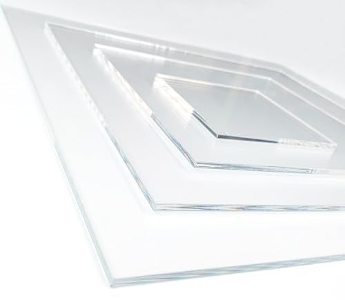 Signalétique.biz France - Acrylglas Platte transparent (PMMA XT) – 1,5 mm – 300 x 300 mm – glasklar, UV-beständig – für Schilder, DIY & Modellbau