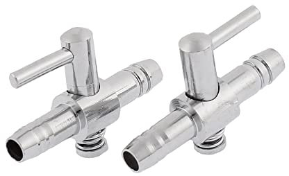 A ABSOPRO Aquarienfischbecken Luftstromregelventil 3mm Durchmesser (2er Set)