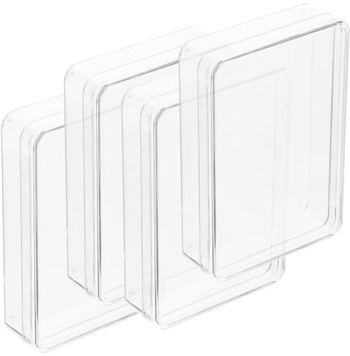 Spielkarten Deck Boxen 4 Stücke Klar Spielkarten Box Kunststoff Pokerkarten Halter Organisator Kartenetui Für Home Office