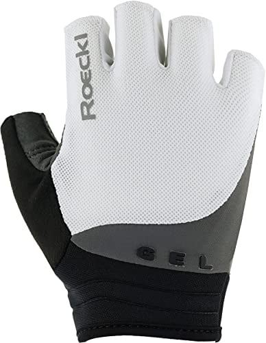 Roeckl Sports Fahrradhandschuh ITAMOS 2, High Performance Handschuh, Weiß/Smoked Pearl 10
