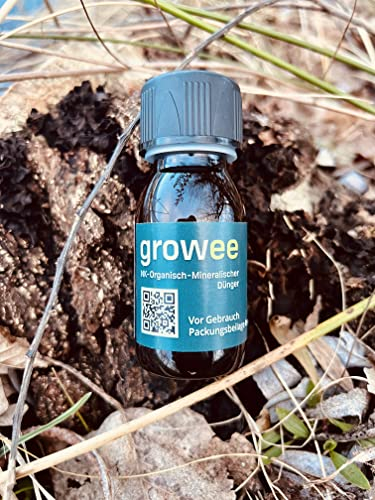 growee Vegan & Bio Organischer Mehrertrags Dünger Konzentrat 100% Vegan & Organic Fertilizer (1000 ml) ergibt 100 Liter Dünger reicht für ca. 333 Pflanzen