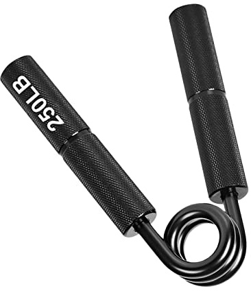 Amagogo Handgriff-Verstärker, Unterarm-Übungsgerät, Handgelenk, Erwachsene, Fitness-Training, manuelle Übung, Krafttrainer für Gitarrenspieler, Schwarz 250lb