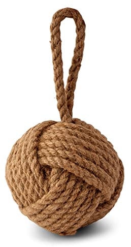 NKlaus Maritim Türstopper Natur 15x15cm aus Jute 27cm hoch Dekoration 11781