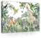 WallArena - Leinwand Bilder - Kinderzimmer Tiere Dschungel Wald Kinder - 120x80 cm Leinwandbilder - Bild auf leinwand - Wandbild XXL groß Wandbilder für Schlafzimmer Wohnzimmerbilder Modern