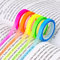 10 Rollen Haftnotizen, Transparente Haftnotizen Klebezettel, Highlight Strips, Fluoreszierende Haftstreifen, Klebezettel Klein, Textmarker Klebeband für Notizen, Bücher (5M/Rollen)